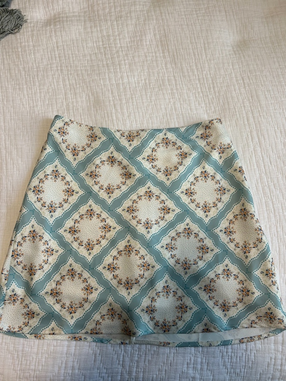 Western Pattern "Silk" Skirt